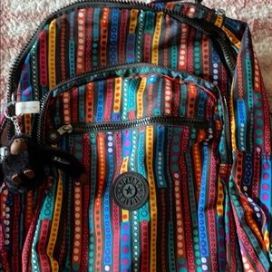 Kipling backpack with black Monkey keychain